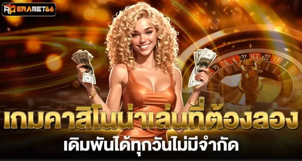 ERABET66 เกมคาสิโนน่าเล่นที่ต้องลอง เดิมพันได้ทุกวันไม่มีจำกัด